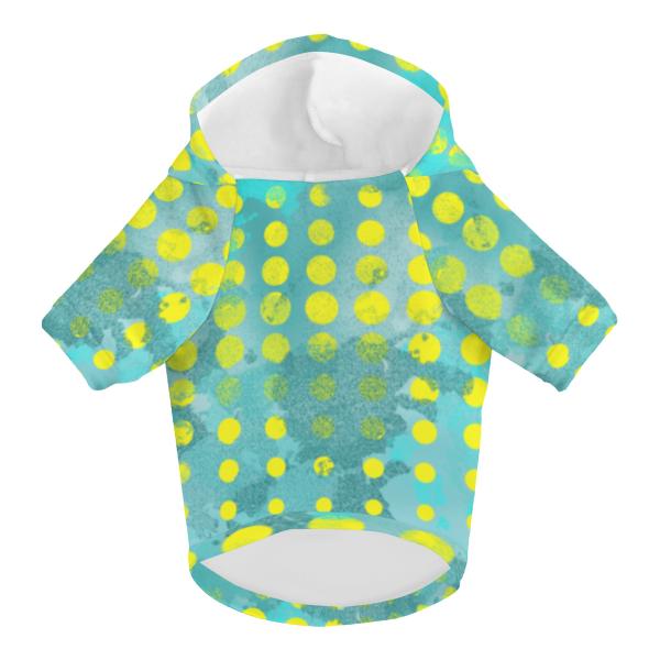 Hunde-Hoodie, Hundemotiv Eddy– bunte Popart, gemütlich, waschbar, Polyster